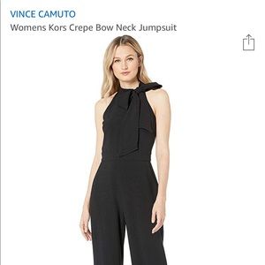 Vince Camuto Kors crepe Bow neck jumpsuit